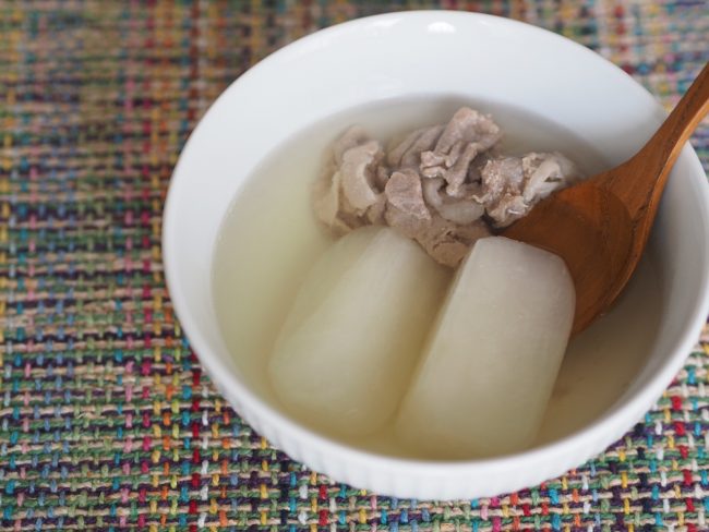 【レシピ】腸をキレイにする大根のゴロンとスープ