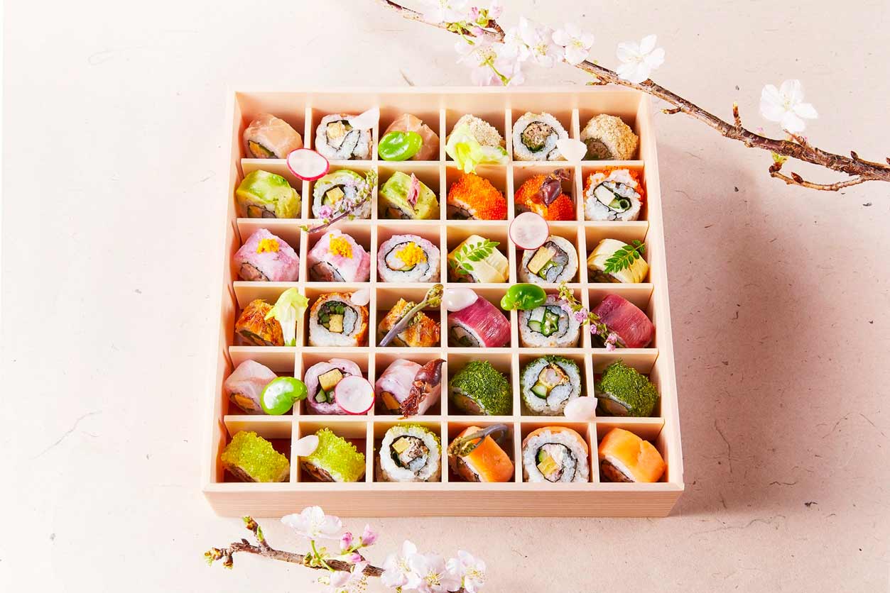 SHARI特製春のお花見ロール寿司
