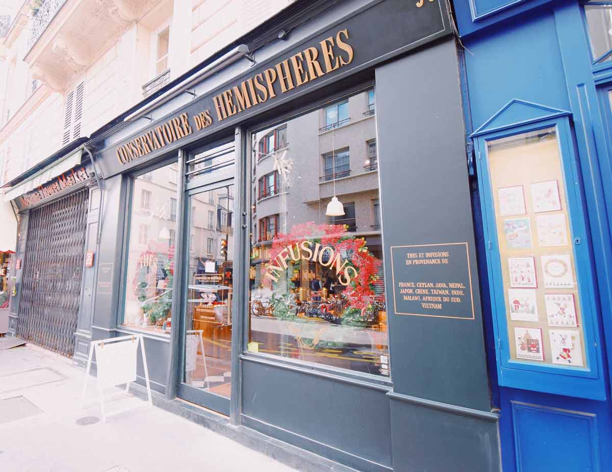 パリの紅茶専門店コンセルバトワール・デ・ゼミスフェール