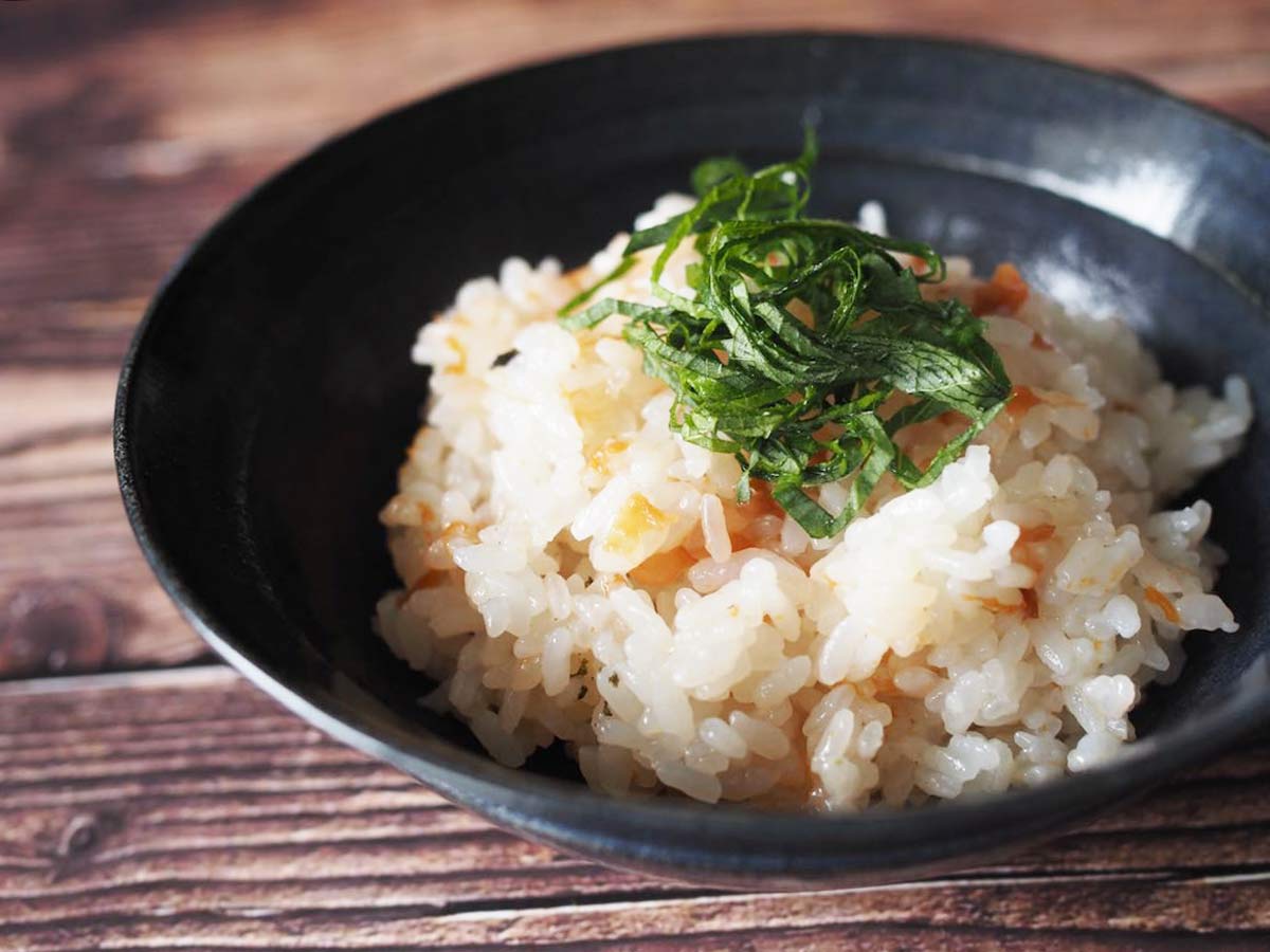 梅しそ炊き込みご飯